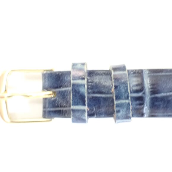 TIMEX INDIGLO CR2016CELL Gold Leather Unisex Wristwatch - Picture 5 of 7